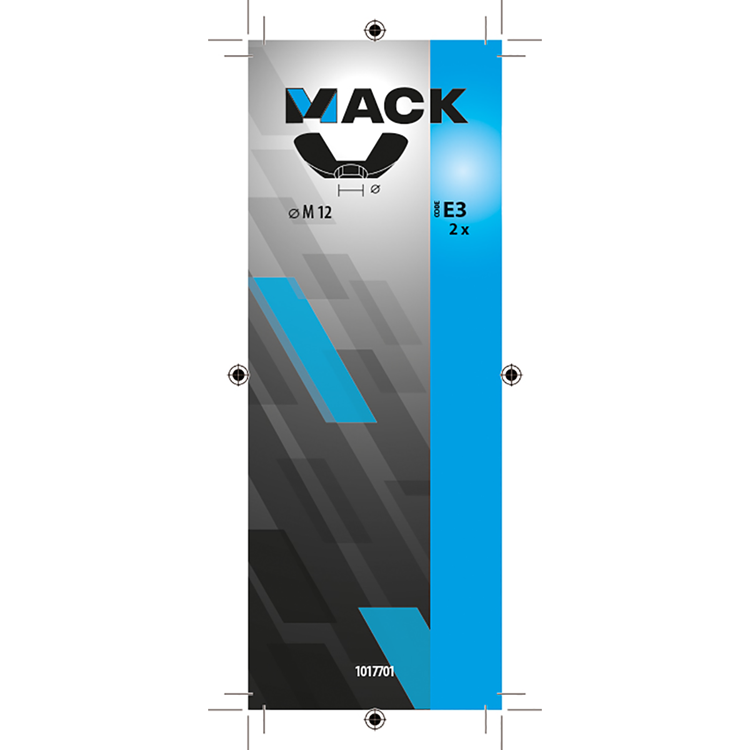 Load image into Gallery viewer, Mack 1017701 - vleugelmoer staal verzinkt 2 st m12 | 5 stuks
