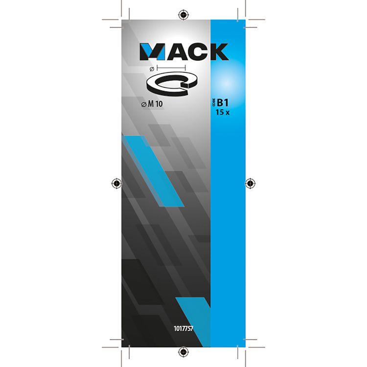Load image into Gallery viewer, Mack 1017757 - veerring staal verzinkt 15 st m 10 | 10 stuks
