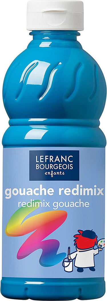 Lefranc bourgeois l b plakkaatverf redimix turquoise blue 500ml