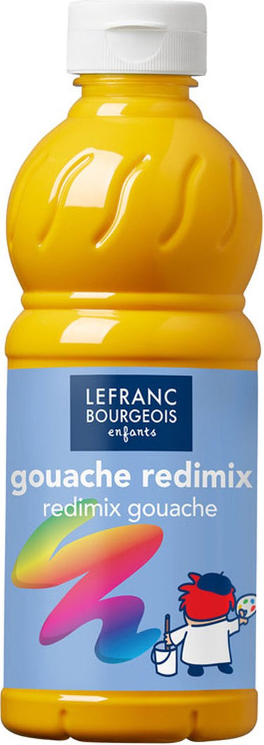 Lefranc bourgeois l b plakkaatverf redimix yellow ochre 500ml