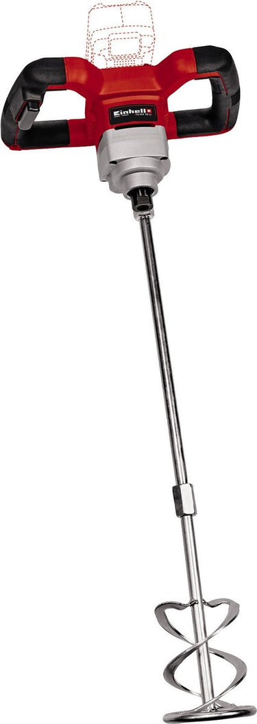 Einhell accu verf- mortelmenger te-mx 18 li solo - power x-change - 18 v li-ion - variabele snelheid tot 620 t min - m14 aansluiting - incl. mengstaaf voor mortel - excl. accu en lader