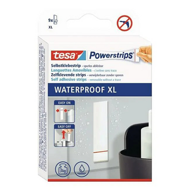 Tesa 1072295 - powerstrips waterproof xl waterbestendig | 15 stuks