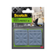 3m 1070691 - scotch® move protect sliderszelfklevens grijs, 40 mmx40 mm | 7 stuks