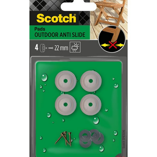 3m 1070697 - scotch® outdoor anti slide pads to screw clear, ø 22 mm | 16 stuks