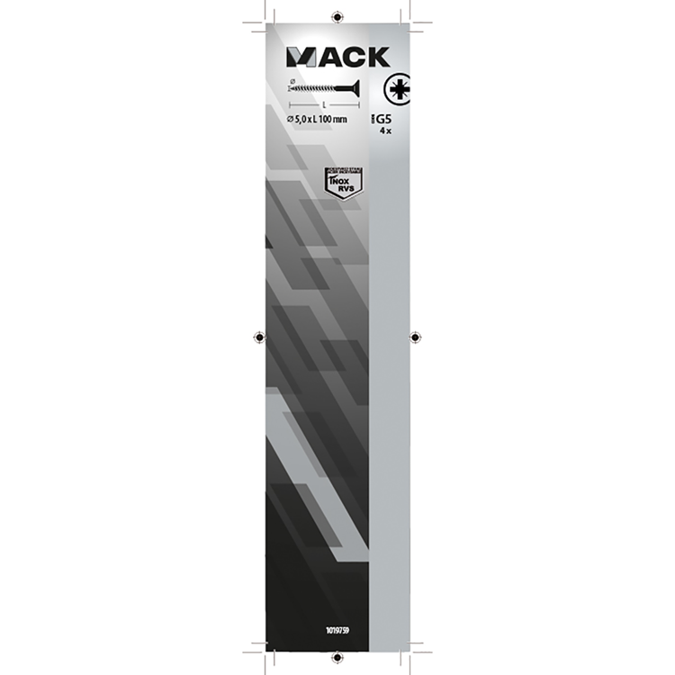 Load image into Gallery viewer, Mack 1019759 - spaanplaatschroef vz kop rvs 4 st 5,0 x100 mm | 5 stuks
