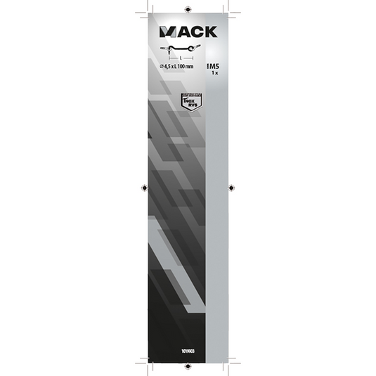Mack 1019903 - windhaak roestvrijstaal 1 st 4,5 x 100mm | 5 stuks