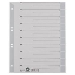 Tabbladen leitz grijs kraft karton a4 100 stuks