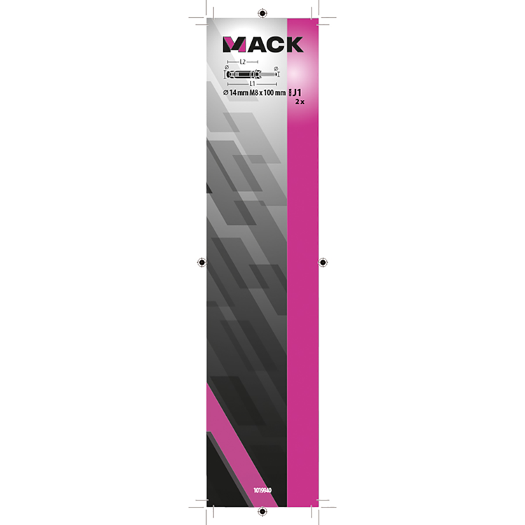 Load image into Gallery viewer, Mack 1019940 - keilbout met draadst. verzinkt2 st m8 x 100 mm | 5 stuks
