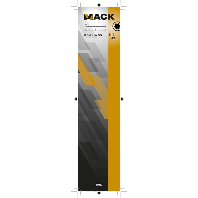 Load image into Gallery viewer, Mack 1019963 - beton raamschroef verzinkt cil.kop 4st 7,5 x152 mm | 5 stuks

