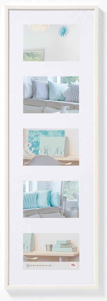 Walther new lifestyle - kunststof lijst - fotoformaat 5 x 10x15 cm - wit