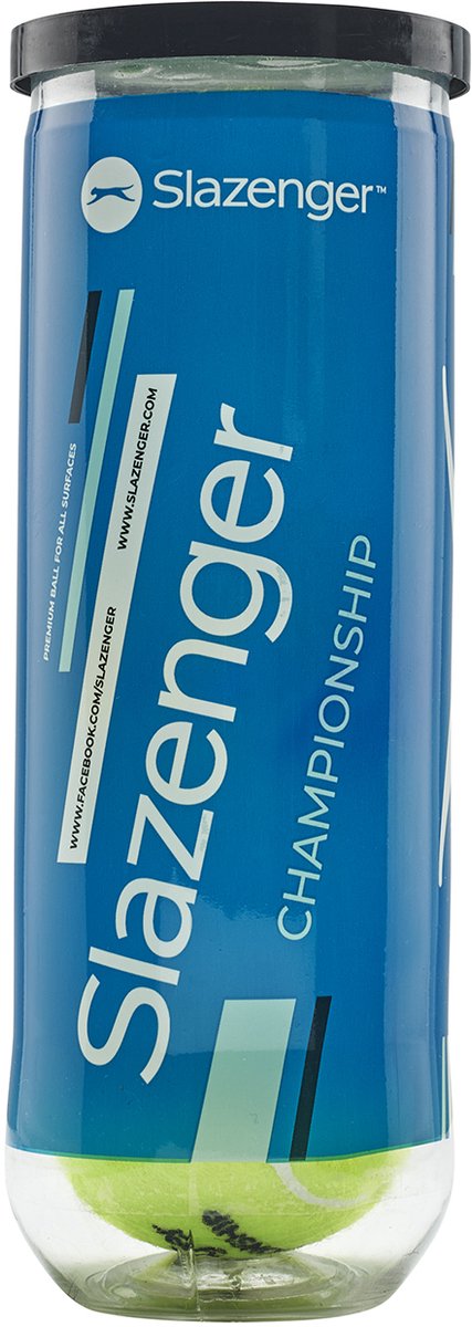 Slazenger s tb championship 3pet unisex tennisballen - geel