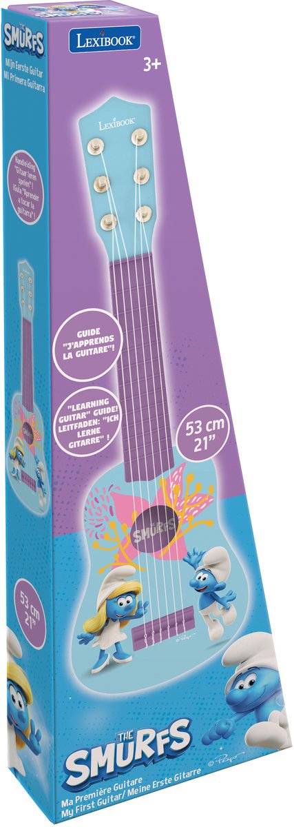 Lexibook mijn eerste gitaar smurfs – 21 53 cm