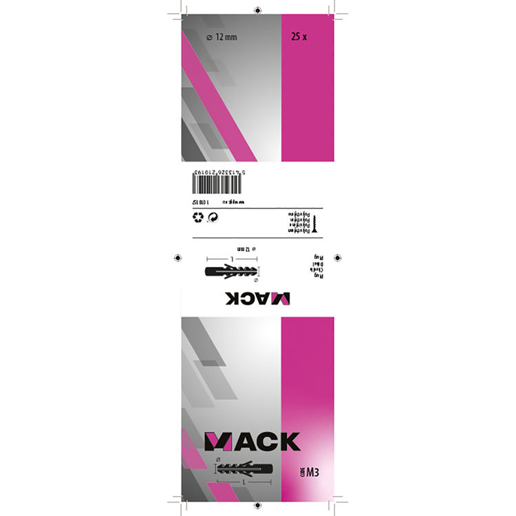 Load image into Gallery viewer, Mack 1018157 - plug polyethyleen 25 st 12mm | 3 stuks
