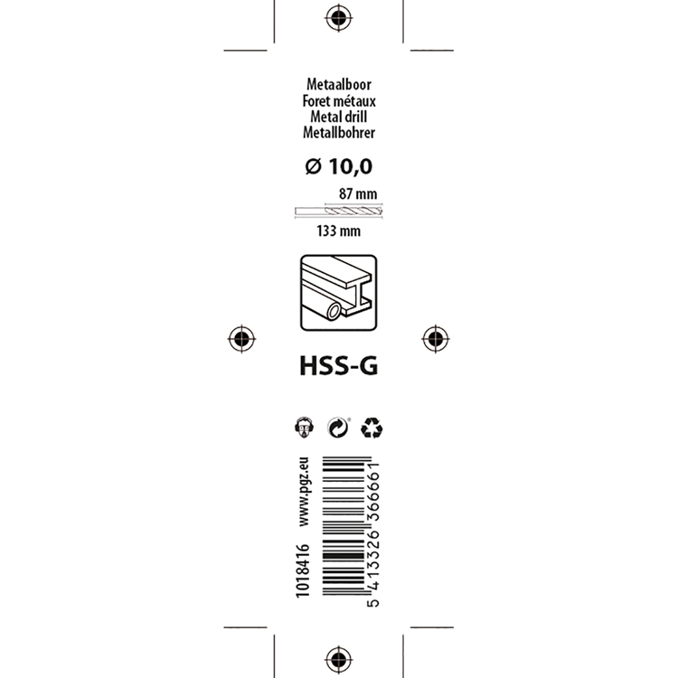 Load image into Gallery viewer, Mack 1018416 - metaalboor hss g din 338 ø 10,0 x 133 mm | 5 stuks
