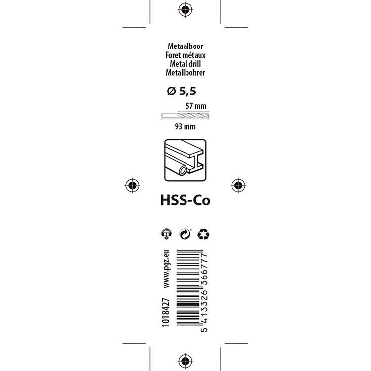 Load image into Gallery viewer, Mack 1018427 - metaalboor hss co5% din 338 ø 5,5 x 93 mm | 5 stuks
