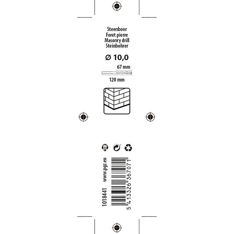 Load image into Gallery viewer, Mack 1018441 - steenboor ø 10,0 x 120 mm | 5 stuks
