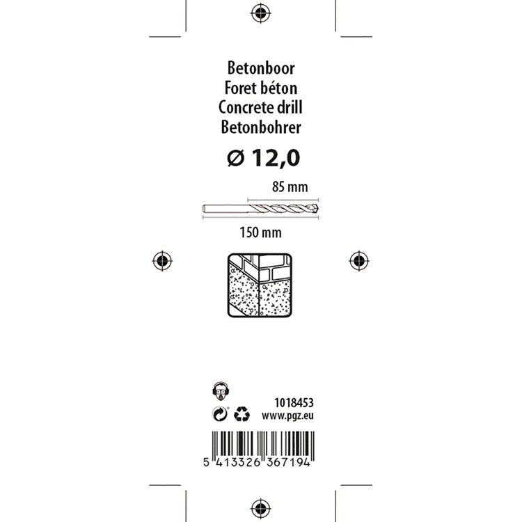 Load image into Gallery viewer, Mack 1018453 - betonboor din 8039 ø 12,0 x 150 mm | 5 stuks

