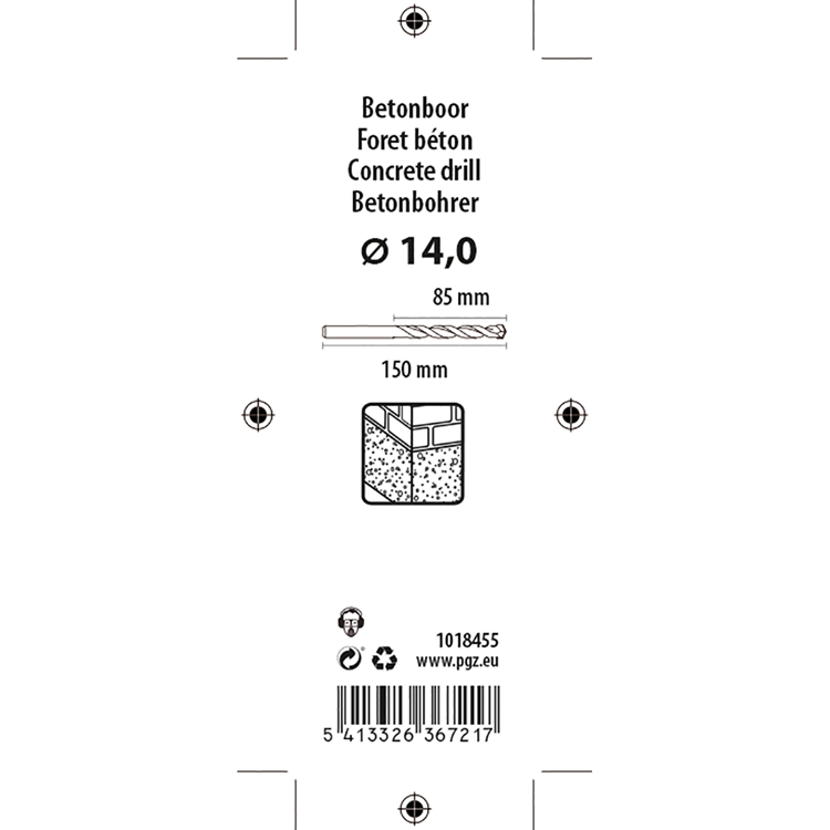Load image into Gallery viewer, Mack 1018455 - betonboor din 8039 ø 14,0 x 150 mm | 5 stuks
