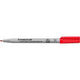 Niet permanente ohp marker staedtler lumocolor rood 1mm