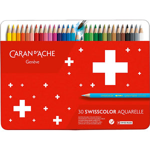 Caran d'ache https: www.cchobby.nl caran-d-ache-aquarelpotloden-zeshoekig-vulling-2-8-mm-diverse-kleuren-30-stuk-1-doos