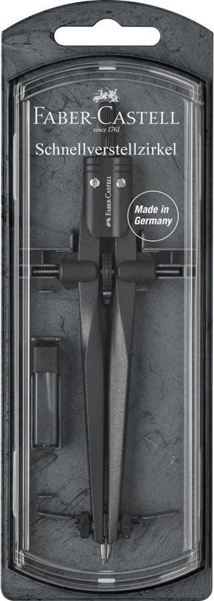 Faber-castell faber castell snelverstelpasser fcstream - steen zwart