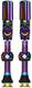 Muc-off tubeless ventiel big bore hybrid large iridescent auto schräder ventiel 45mm