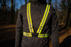 Reflectie harnas unisex zwart maat onesize