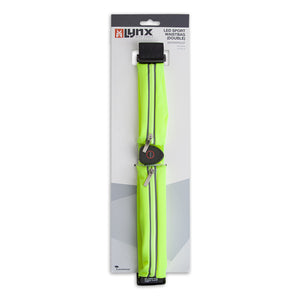 Lynx reflecterende led heuptas hardloopriem (dubbel) usb