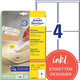 Merkloos sans marque herkleefbare etiketten avery zweckform stick lift wit