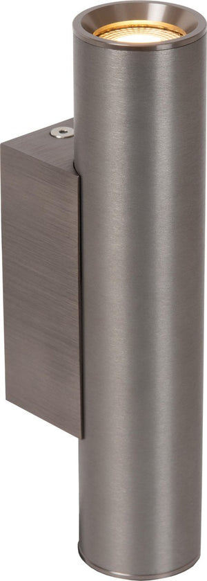 Lucide dupla - wandspot wandlamp - 2xgu10 (mr11) - grijs ijzer