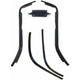 Edge sierstripset beenschild en treeplank vespa primavera, sprint 5 delig mat zwart