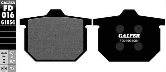 Galfer remblokken fd016 brake pad fd016 g1054 organic