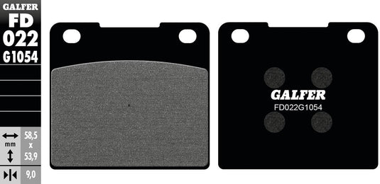 Galfer remblokken fd022 brake pad fd022 g1054 organic