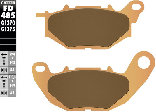 Galfer remblokken fd485 brake pad fd485 g1370 sint.metal street