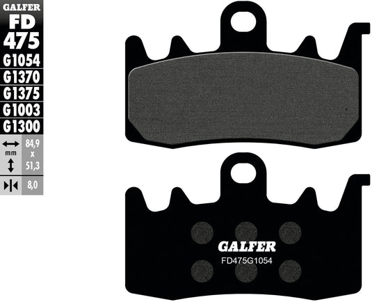 Galfer remblokken fd475 brake pad fd475 g1054 organic street