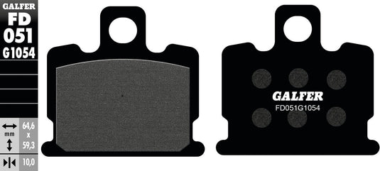 Galfer remblokken fd051 brake pad fd051 g1054 organic