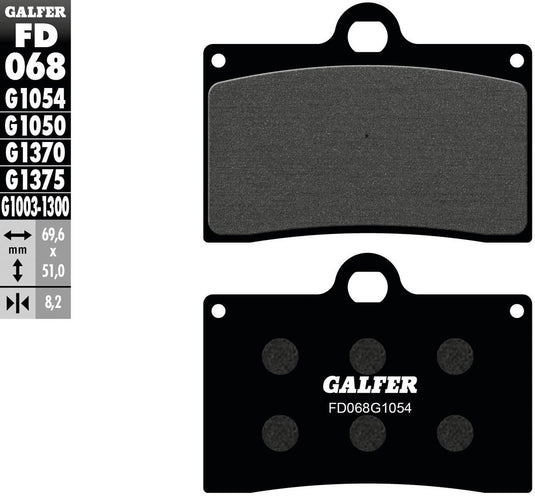 Galfer remblokken fd068 brake pad fd068 g1054 organic