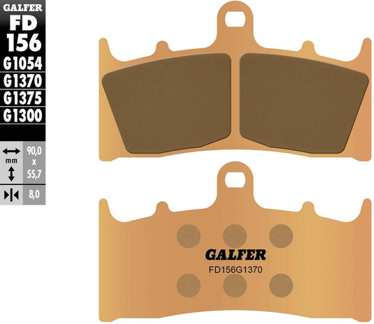 Galfer remblokken fd156 brake pad fd156 g1370 sintered metal