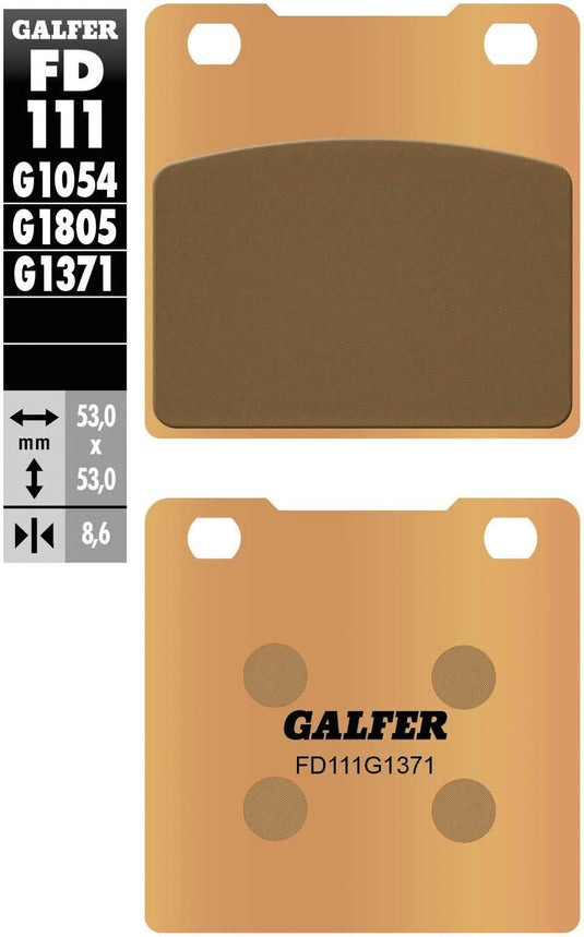 Galfer remblokken fd111 brake pad fd111 g1371 sintered metal
