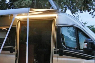 Viganella 180 cob led deurlamp en regengoot buscamper crafter man sprinter - ece r10