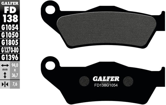 Galfer remblokken fd138 brake pad fd138 g1054 organic