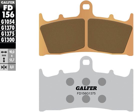 Galfer remblokken fd156 brake pad fd156 g1375 sintered metal