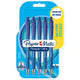 Paper mate flexgrip ultra-balpennen met drukknop | medium punt (1,0 mm) | blauwe inkt | 5 stuks