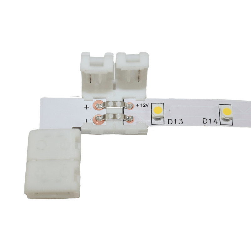 Afbeelding laden in galerijviewer, Cingoli koppelstuk voor led strip 8mm - rechte hoek (90°)
