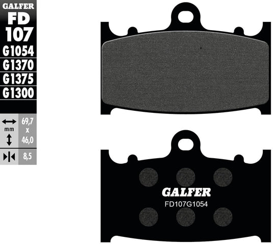 Galfer remblokken fd107 brake pad fd107 g1054 organic