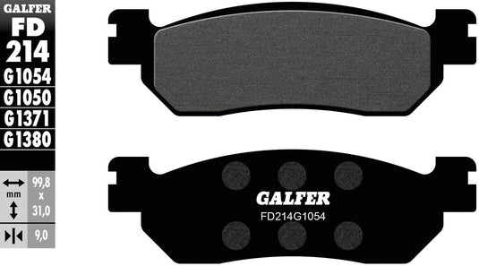 Galfer remblokken fd214 brake pad fd214 g1054 organic standard