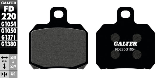 Galfer remblokken fd220 brake pad fd220 g1054 organic standard