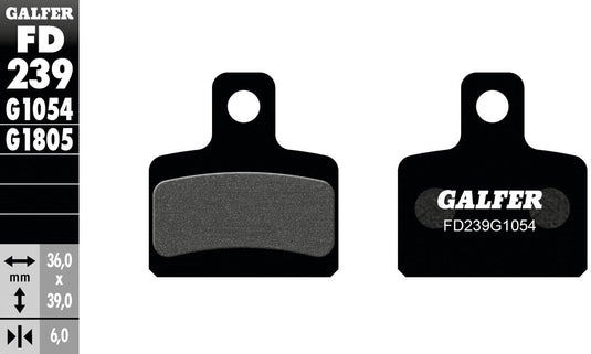 Galfer remblokken fd239 brake pad fd139 g1054 organic standard