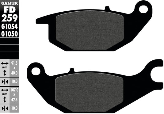 Galfer remblokken fd259 brake pad fd259 g1054 organic standard