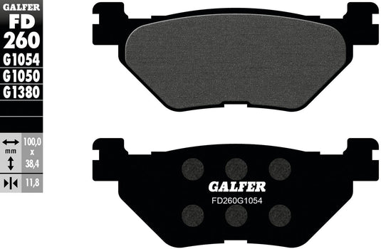 Galfer remblokken fd260 brake pad fd260 g1054 organic standard